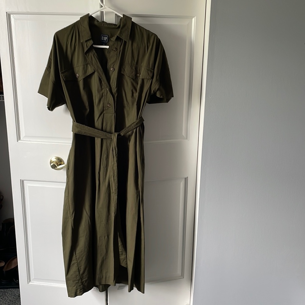 Utility shirt dress